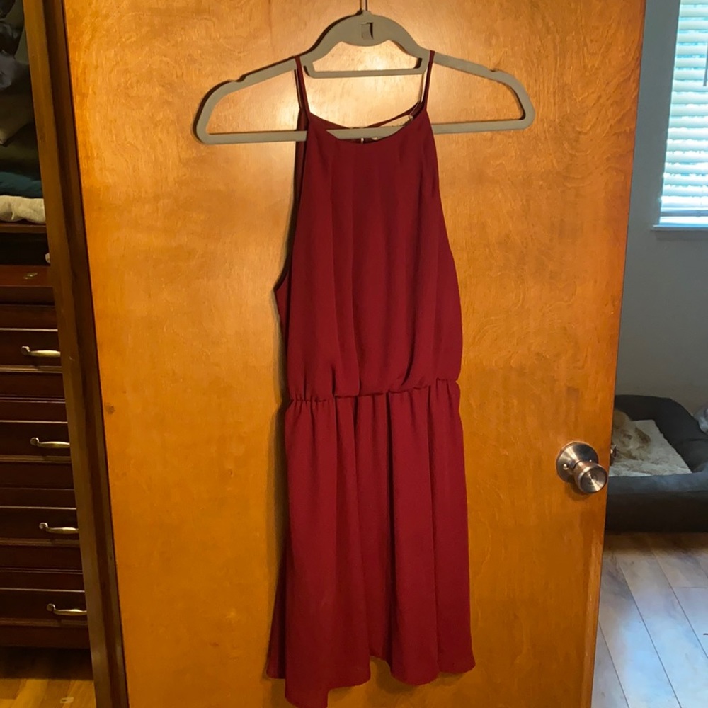 Pixi + Ivy Garnet Slit-back Dress